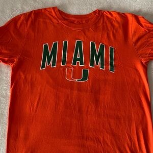 Miami Hurricanes Fanatics Orange Tee